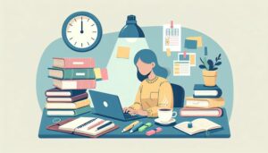 Effizientes Zeitmanagement im Studium: Wie Sie Ihre akademischen Aufgaben produktiv und stressfrei bewältigen.